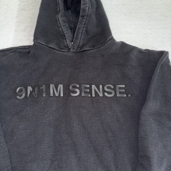 9n1m Sense Hoodie. Black. Sz M Mens - Picture 2 of 4